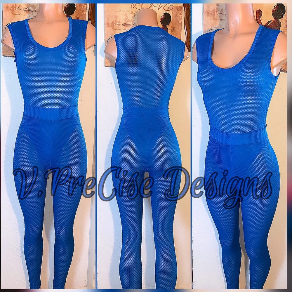 Blue meshcustom handmade 2pc Set